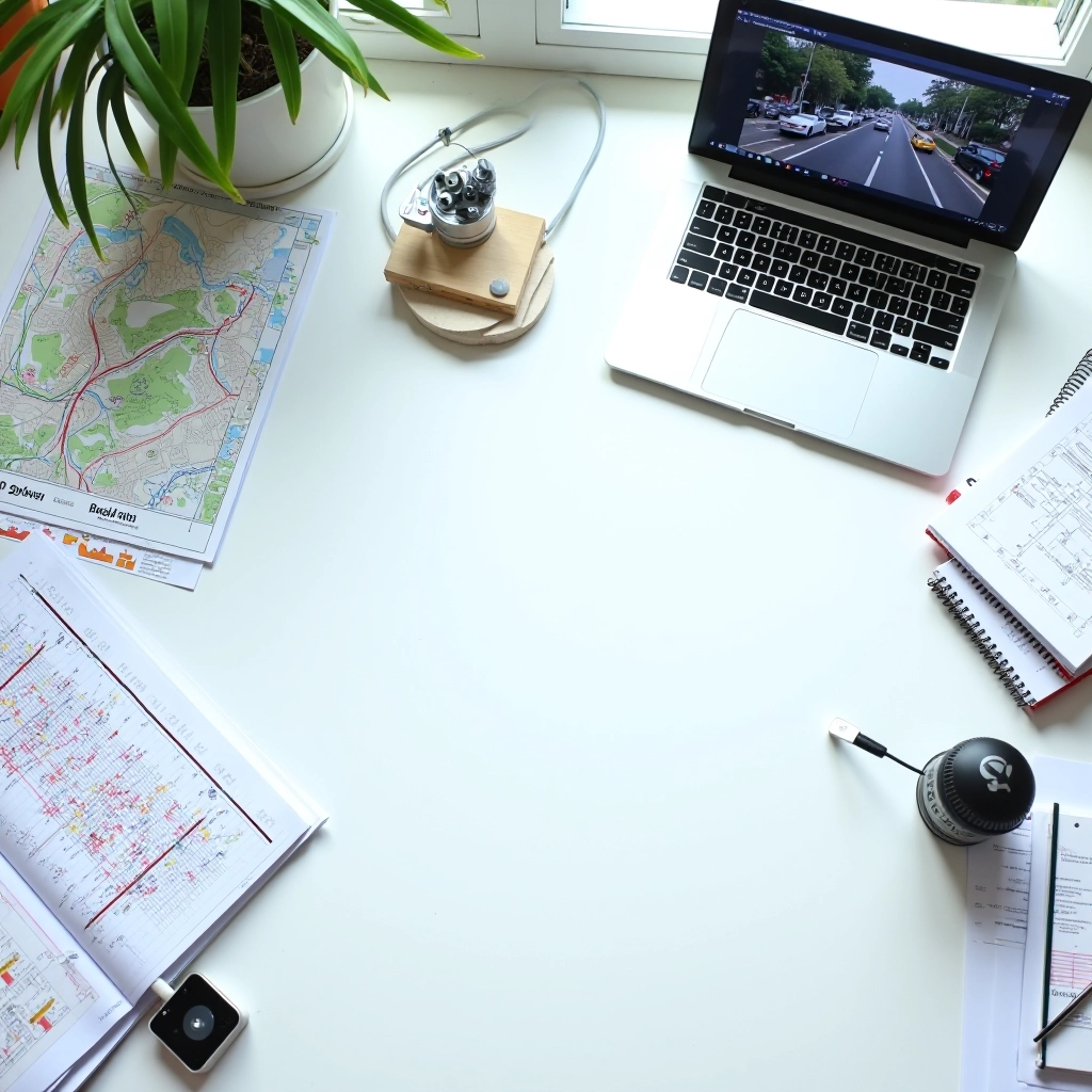 Computer vision for transport learning and planning